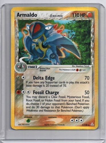 Pokemon - Armaldo - #1/110 - Holon Phantoms - Holo Rare - LP
