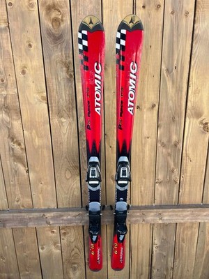 Alpine Downhill Snow Ski ATOMIC PRO RACE 6'18 55'' Long Skis 140 cm w/ Bindings
