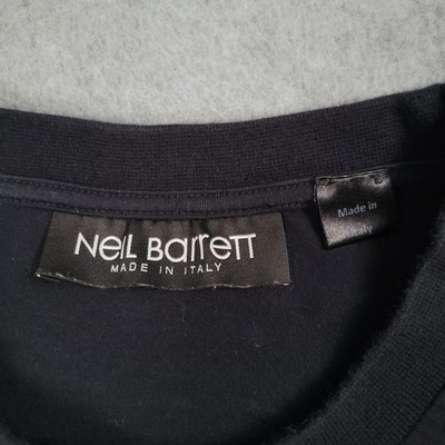Neil Barrett T-Shirt Men XL Black English Designer Italian Fashion