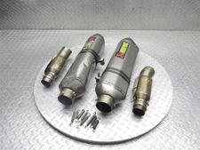 2009 09-14 Aprilia RSV1000R AKRAPOVIC Exhaust Mufflers Cans Pipes Lot