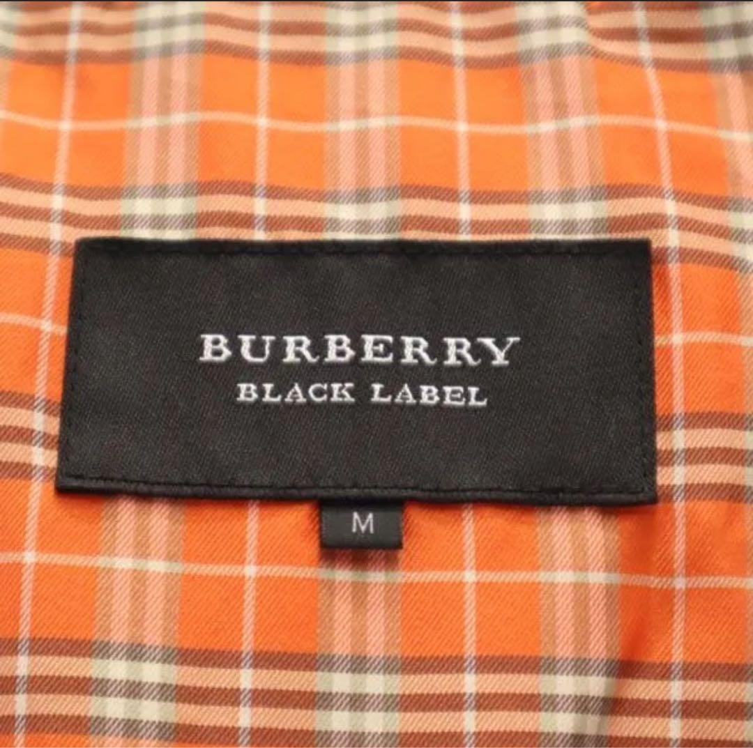 Burberry Black Label Men's Down Coat Real Fur M Cotton Blend Warm Used thumbnail 7