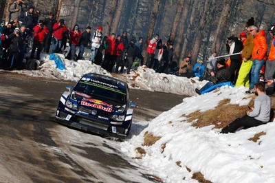 WRC Rally Monte Carlo 2016 Sebastien Ogier VW action Racing Old Photo 7