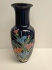 Two Vase Lot Blue And One HP, Floral 10 And 6 Inch — photo 6