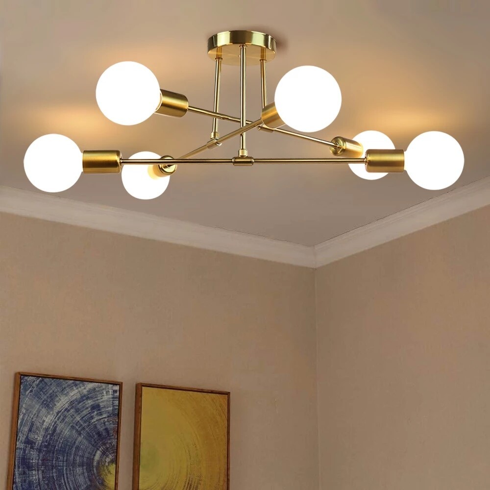 Light Post Fixture Hanging Nordic Sputnik Chandelier Ceiling Pendant modern Lamp
