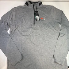 Greyson Golf Men's Medium 1/4-Zip Pullover Quarter-Zip Light Grey Heather New
