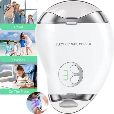 Elektrischer Nagelschneider Clipper für Baby Kinder 2-in-1 Nagelfeile Polierer