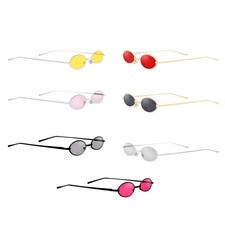 Cadre En Métal Lunettes de  Ovales Lunettes de Soleil