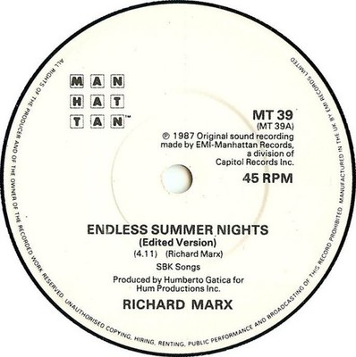 Richard Marx - Endless Summer Nights (12'')