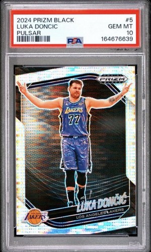 2024 PANINI PRIZM BLACK PULSAR #5 LUKA DONCIC PSA 10