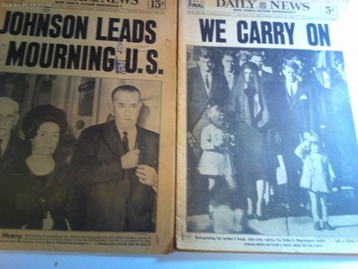 JFK Kennedy Assassination Newspapers 1963 Sunday News NYC Picture Newspaper