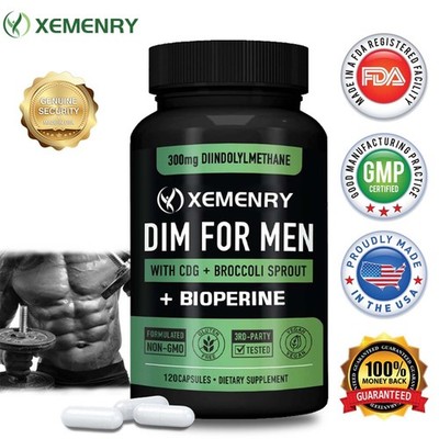 DIM FOR MEN 300mg Calcium-D-Glucarat Fitness-Booster Für Männer, Östrogenblocker