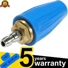 4000PSI High Pressure Washer Turbo Nozzle 360&deg; Rotating Spray Tip 1/4" Tool Set