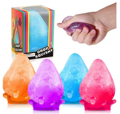 3 Stück Dream Drop sensorisches Quetschspielzeug zerdrückbar Stressabbau zappeln Kinder Erwachsene Geschenk