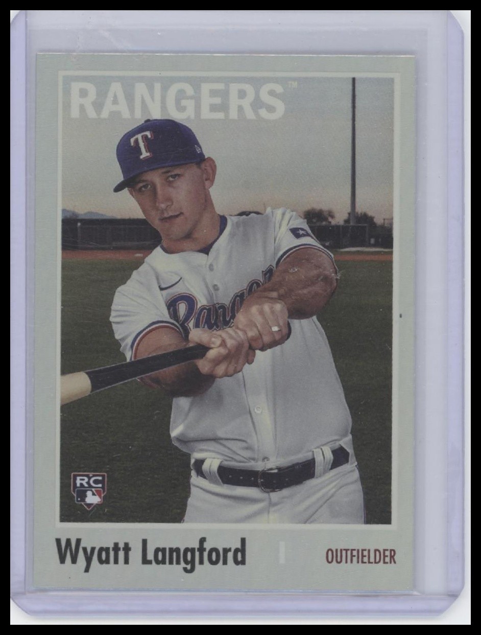 2024 Topps Archives #199 Wyatt Langford Rainbow Foilboard #/199 RC