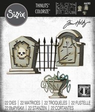 Sizzix Thinlits 666383 Graveyard Colorize by Tim Holtz