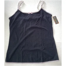 Seven Til Mid super soft black cami lingerie sleep lounge wear 2X NEW