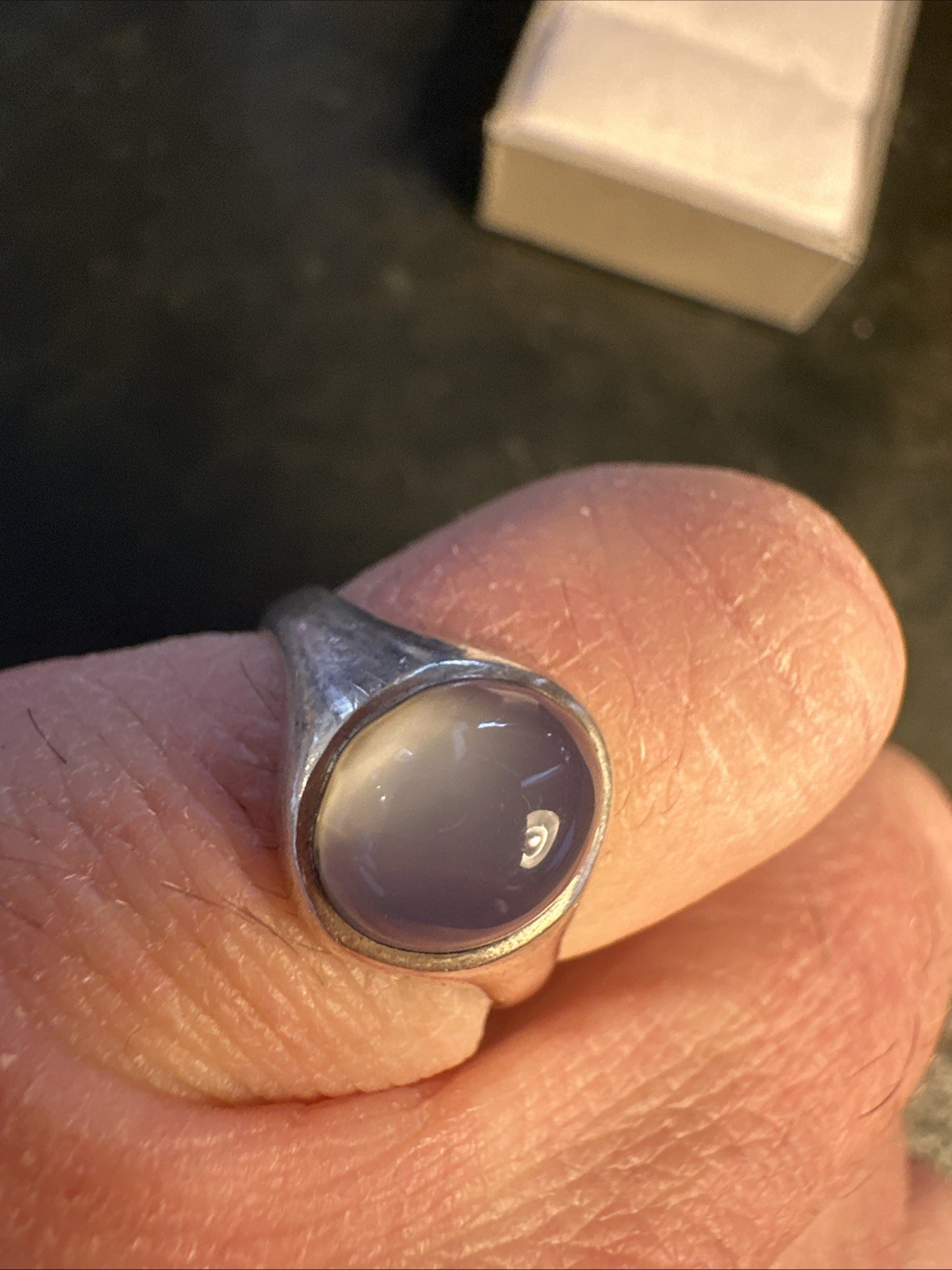 Cast Solid Sterling Silver Cabochon Moonstone Med… - image 9