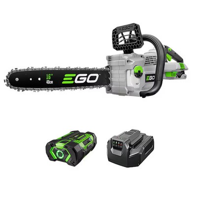 EGO CS1611 POWER+ 56-volt 16-in Battery 2.5 Ah Chainsaw Battery  Charger Includ