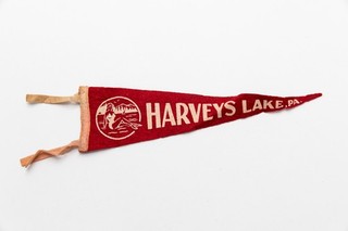 Vintage Harveys Lake Pennsylvania Souvenir Felt Pennant 12"