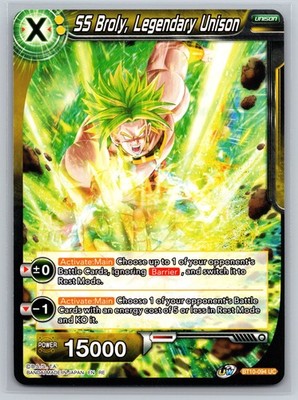 Dragon Ball Super SS Broly Legendary Unison BT10-094 UC Green Control Bandai