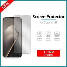 1-100 LOT LCD Ultra Clear HD Screen Phone Protector for Android Xiaomi 15T