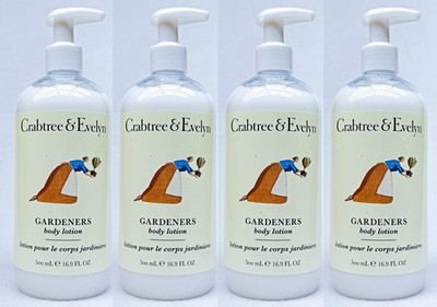 4 Crabtree Evelyn GARDENERS Body Lotion 16.9 oz