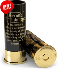 2nd Amendment 12 Gauge Shot Glasses Set of 4 Patriotic Novelty Gift - US
