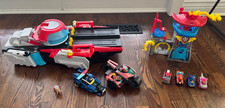 PAW Patrol Mighty Movie Aircraft Carrier HQ  Pup Squad Airport Tower Huge Lot