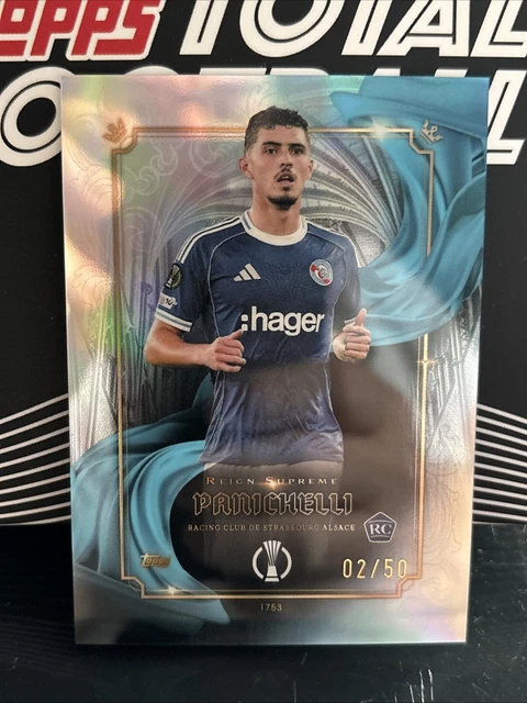 Topps Reign Supreme UCC Joaquin Panichelli /50 Rookie Card RC Strasbourg