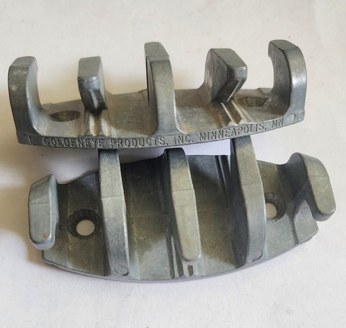 VINTAGE GOLDENEYE BOAT TIE OFF CLEATS ZIG ZAG NO-TIE MARINE HARDWARE DOCK VGC