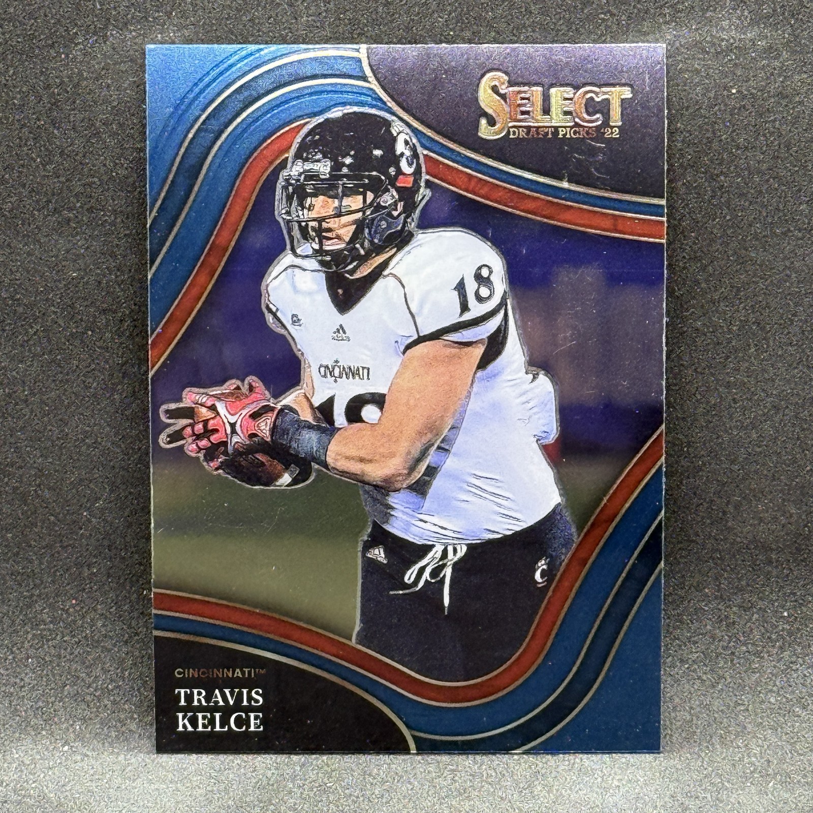 Travis Kelce BLUE (RETAIL BASE) 2022 Panini Select Draft Picks #128 Bearcats
