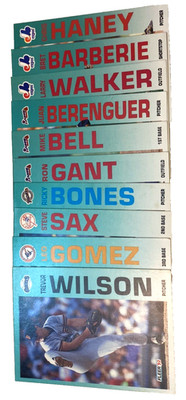 1992 Fleer Baseball Card Lot of (10) Trevor Wilson,Leo Gomez,Ricky Bones