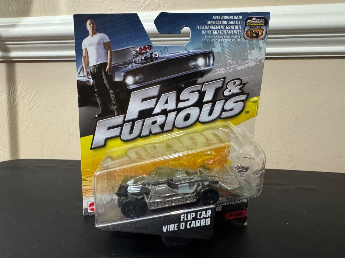 Mattel Fast & Furious Flip Car Vire O Carro in Grey 1 55 for sale