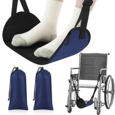 2 Pcs Wheelchair Leg Rest Footrest Hammock Adjustable Footrest Hanging Foot S...