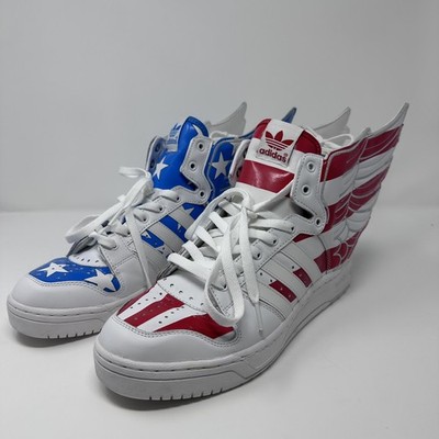 Jeremy Scott x Adidas Wings 2.0 'Stars and Stripes' Size 10 Men s 