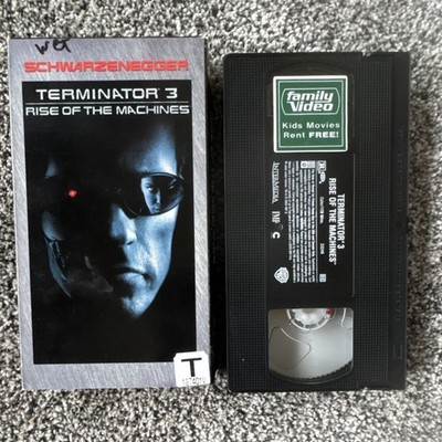 Terminator 3 Rise of the Machines VHS Arnold Schwarzenegger Sci-Fi Warner NTSC