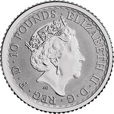 2019 £10 Great Britain 1/10 oz .9995 Fine Platinum Britannia Coin BU Queen 3900.00 per troy oz