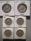 US Silver Quarter 1oz+ Lot - 6 Coins - Various Dates - 90% Silver - Check it out