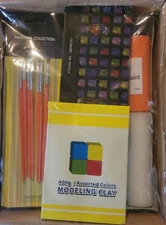 Art Supply Kit Oil Pastal Paint  for Kids Arts and Crafts Molding Clay Set New.