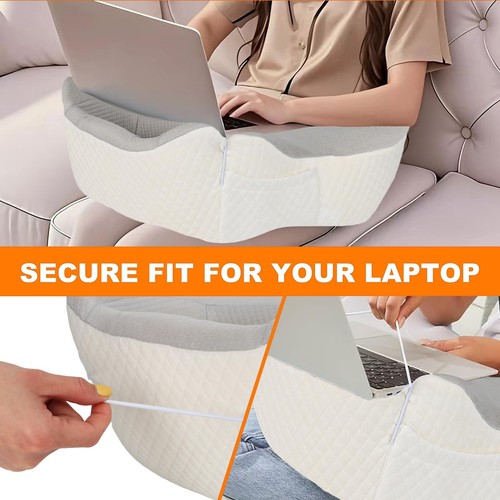 Reading Pillow, Lap Desk Pillow for Laptop, Lap Desk with Cushion, Memory Foa... - Picture 5 of 9
