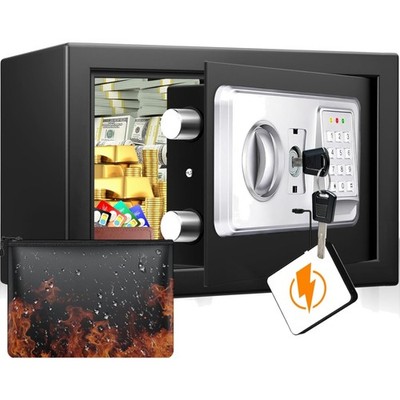 Feuersichere fe mit Alarm für Schmuck, Bargeld, Medikamente, Dokumente