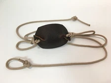 Paracord & Leather Cupped Pouch Shepherd Sling HANDMADE by David the Shepherd