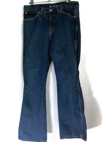 Bootcut Jeans Dark Blue Mid Rise 