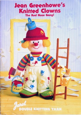 Knitting Pattern Doll Toy Jean Greenhowe's Knitted Clowns The Red Nose Gang 319