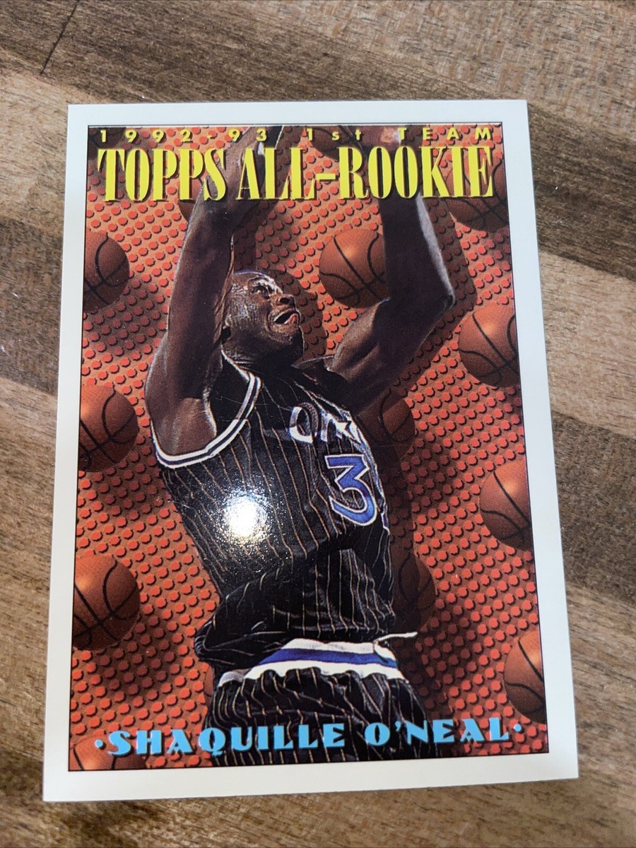 SHAQUILLE O'NEAL - NBA HOF - 1993-94 TOPPS - ALL ROOKIE TEAM SHAQUILLE O'NEAL - NBA HOF - 1993-94 TOPPS - ALL ROOKIE TEAM