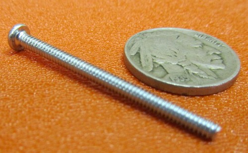 Round Head Zinc Steel Slotted Machine Screw 4-40 x 1.50" Length 200 Pcs - Picture 1 of 11
