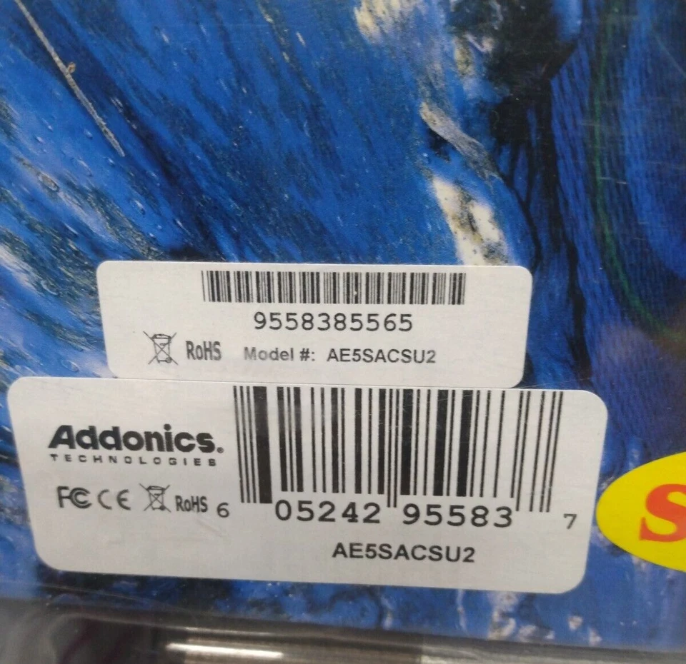 Addonics AE5SACSU2 Aluminum body&metal tray 5.25" SATA USB 2.0 External Enclosur - Image 3 of 4