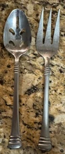 Meat Serving Fork, Pierced Tablespoon Codie Stainless, Glossy CAMBRIDGE SILVE