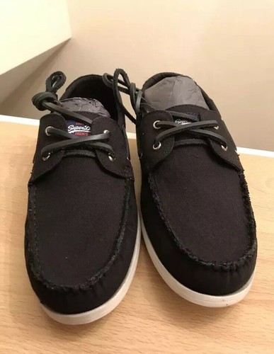 Superdry Mainsail Boat Shoes - Black 