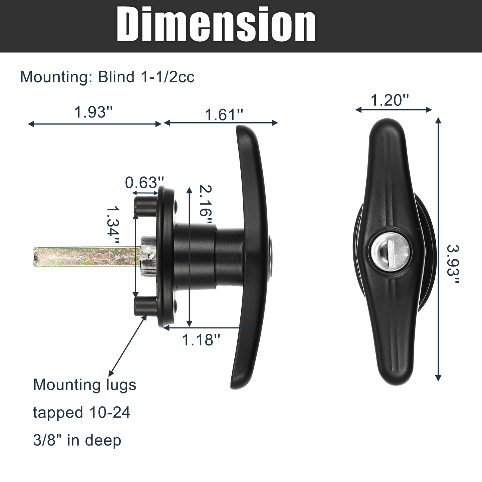Universal Pickup Truck Cap Camper Tops Locking T-Handles With 2 - Foto 10